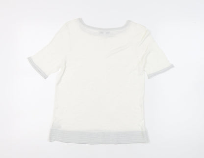Womens UK Size 10 NEXT Ivory Pullover Jumper