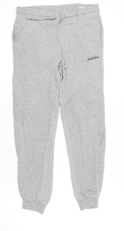 Jack & Jones Men's Grey Jogger, Size M, Casual Wear