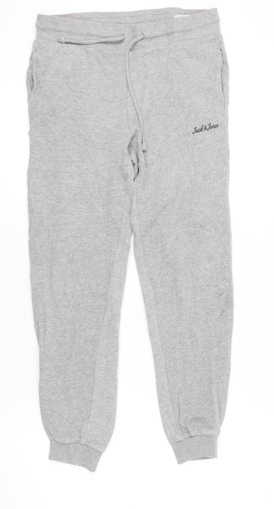 Jack & Jones Men's Grey Jogger, Size M, Casual Wear