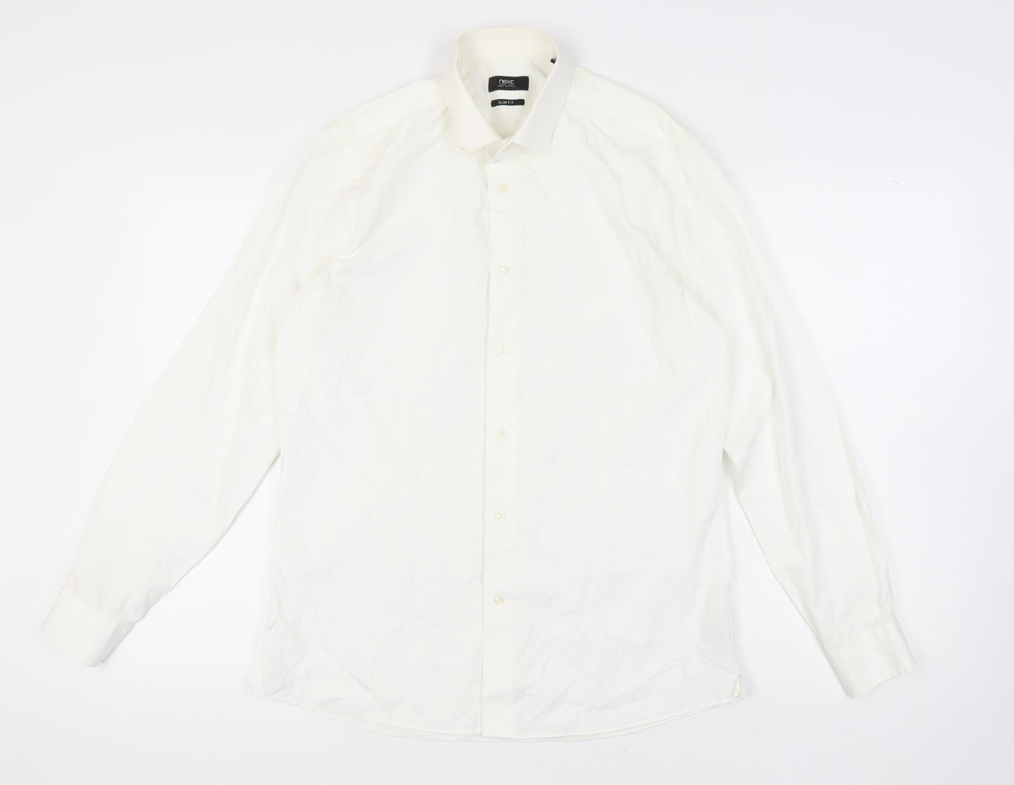 Mens UK Collar Size 16 NEXT Smart White  Dress Shirt