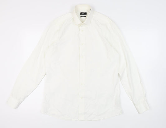 Mens UK Collar Size 16 NEXT Smart White  Dress Shirt