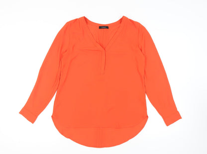 Womens UK Size 10 Marks and Spencer Orange  Blouse