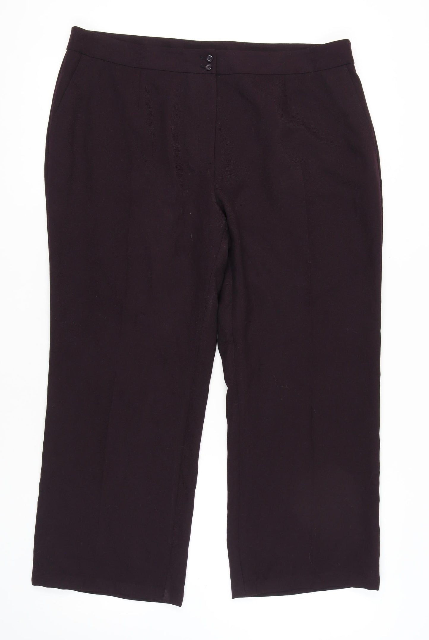Womens UK Size 20 Isle Classic Fit  Black Trousers