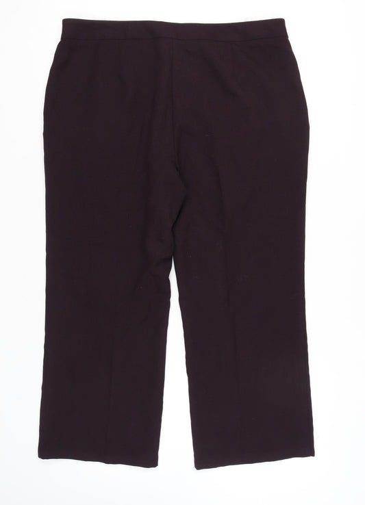 Womens UK Size 20 Isle Classic Fit  Black Trousers