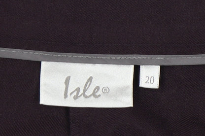 Womens UK Size 20 Isle Classic Fit  Black Trousers