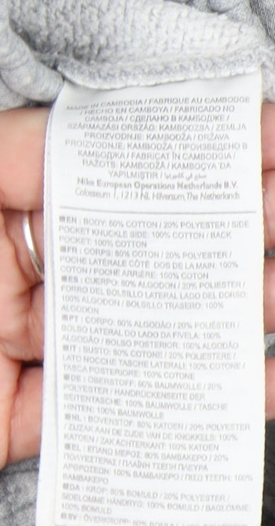 Nike Men's Grey Jogger Trousers, Size S, Elastic Waist