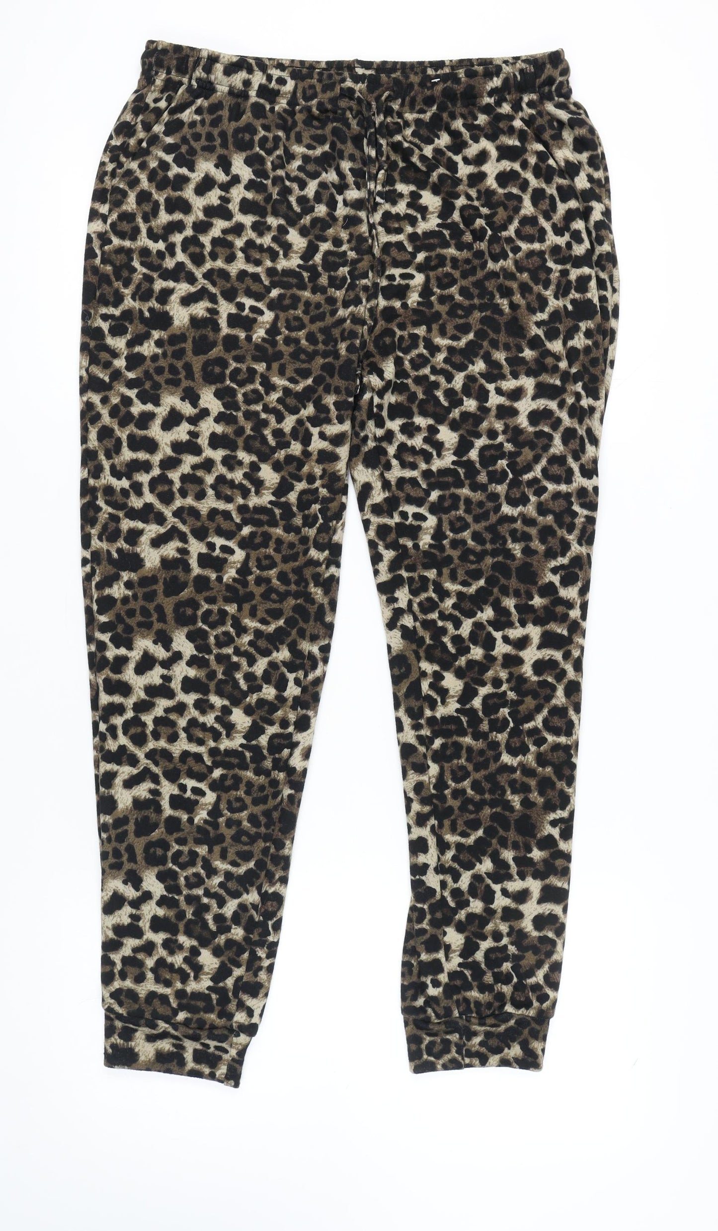Vlazom Women's XL Animal Print Jogger Trousers