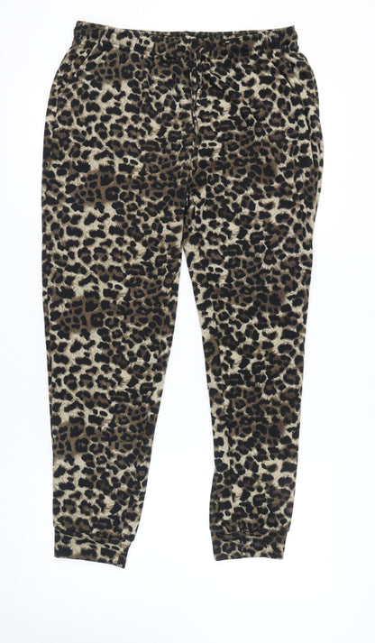 Vlazom Women's XL Animal Print Jogger Trousers
