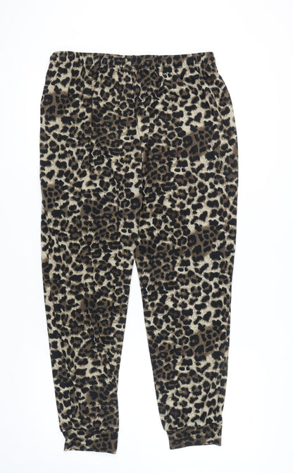 Vlazom Women's XL Animal Print Jogger Trousers