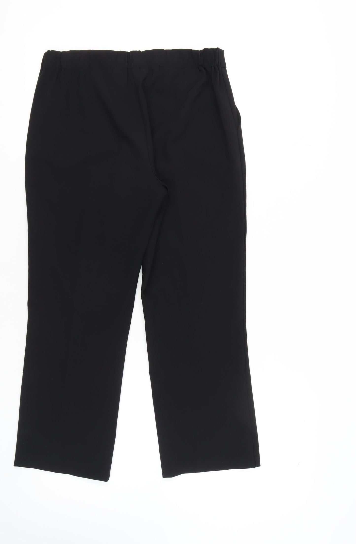 Bonmarché Women's Black Straight Leg Trousers Size 10