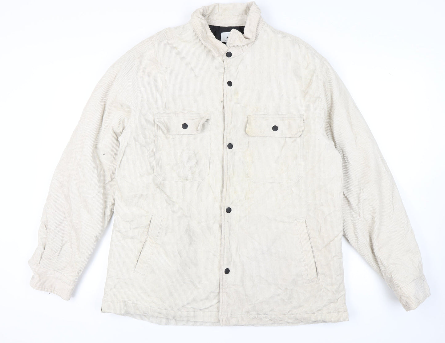 Mens UK Size XL H&M Beige Basic Jacket