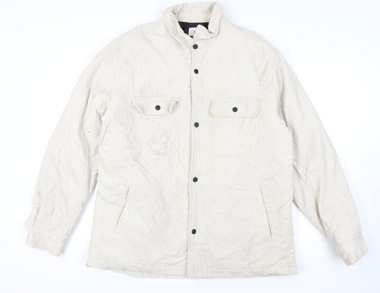 Mens UK Size XL H&M Beige Basic Jacket