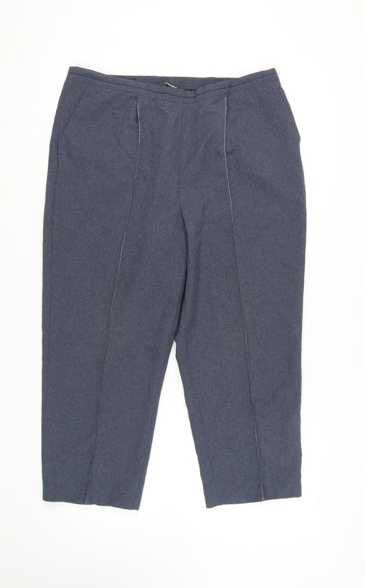 Bonmarché Women's Blue Trousers, Size 18, Polyester, Excellent