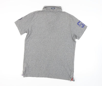 Superdry Men's Grey XL Polo Shirt - Casual Style