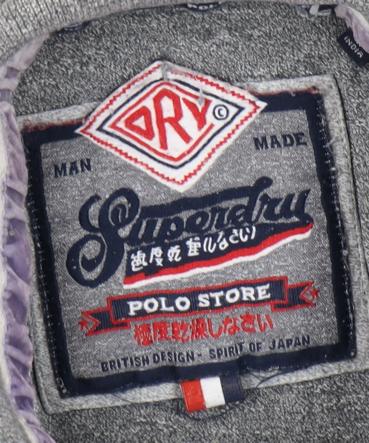 Superdry Men's Grey XL Polo Shirt - Casual Style