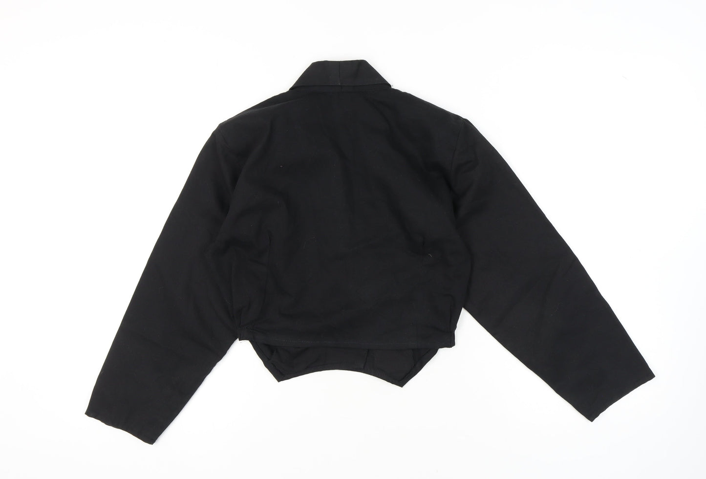 Topshop Women's Black Cropped Suit Jacket UK 14