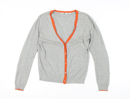 Womens UK Size XS Uniqlo Grey Cardigan Jumper