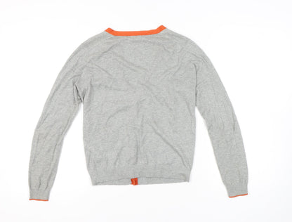 Womens UK Size XS Uniqlo Grey Cardigan Jumper