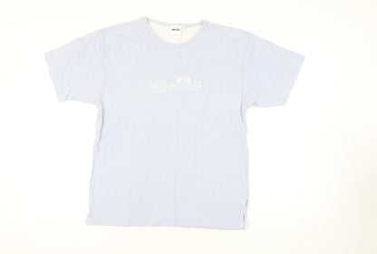 Womens UK Size 12 ellesse Blue Basic T-Shirt