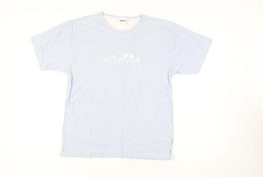 Womens UK Size 12 ellesse Blue Basic T-Shirt