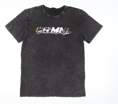 Mens UK Size L Criminal Damage Black  T-Shirt