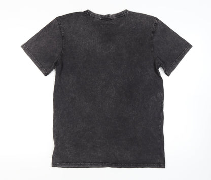 Mens UK Size L Criminal Damage Black  T-Shirt