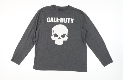 Mens UK Size XL Call of Duty Grey  T-Shirt