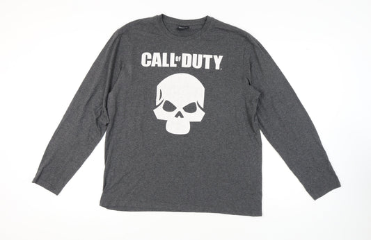 Mens UK Size XL Call of Duty Grey  T-Shirt
