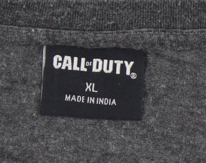 Mens UK Size XL Call of Duty Grey  T-Shirt