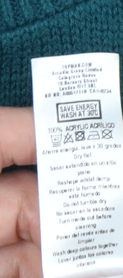 Topman Men’s Green Christmas Pullover Jumper L