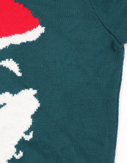 Topman Men’s Green Christmas Pullover Jumper L