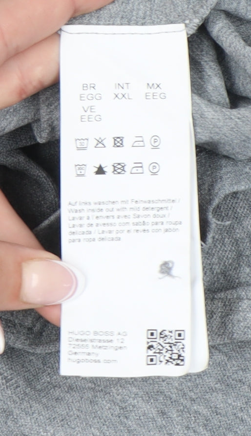 Hugo Boss Men’s Grey 2XL Slim Fit Polo Shirt