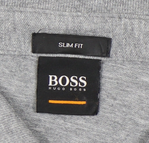 Hugo Boss Men’s Grey 2XL Slim Fit Polo Shirt