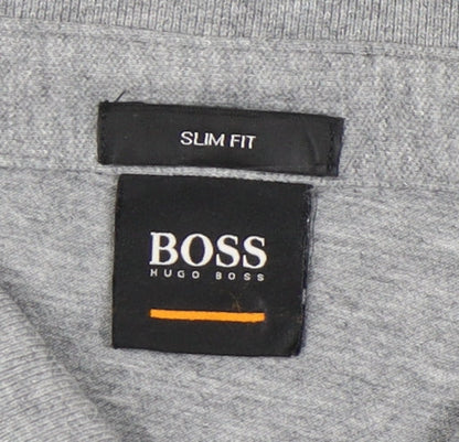 Hugo Boss Men’s Grey 2XL Slim Fit Polo Shirt