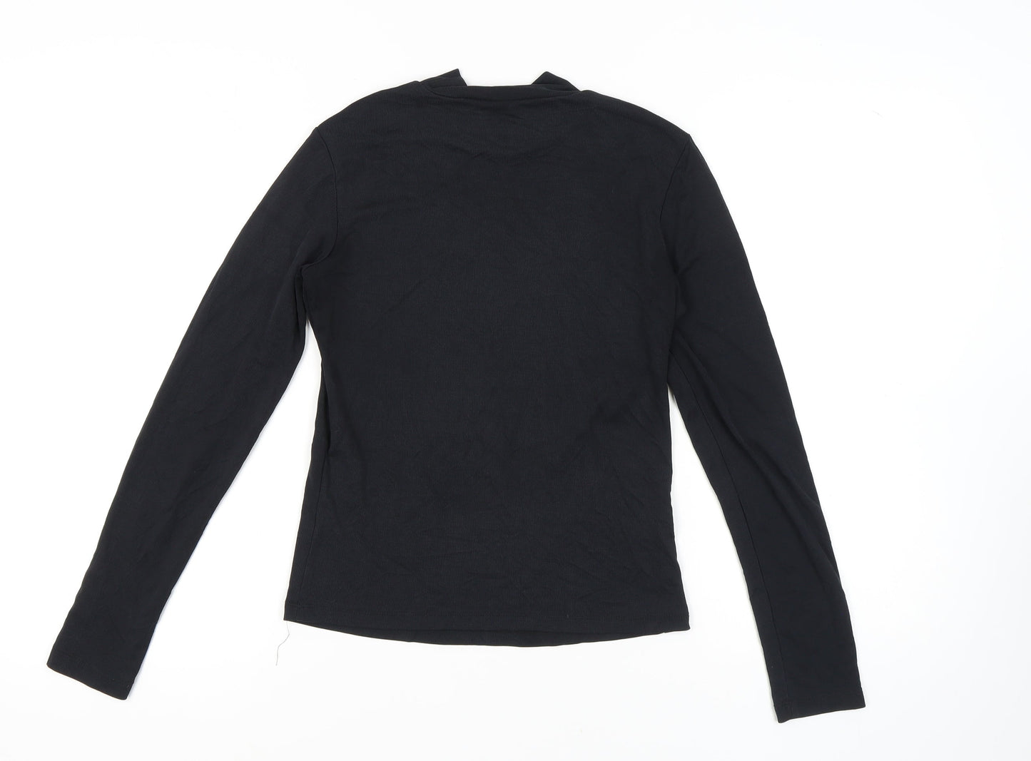 Womens UK Size M VILA Black Basic Blouse