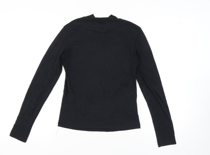 Womens UK Size M VILA Black Basic Blouse