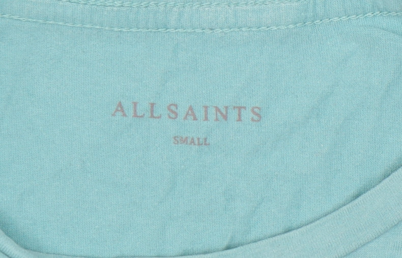 Mens UK Size S AllSaints Green  T-Shirt