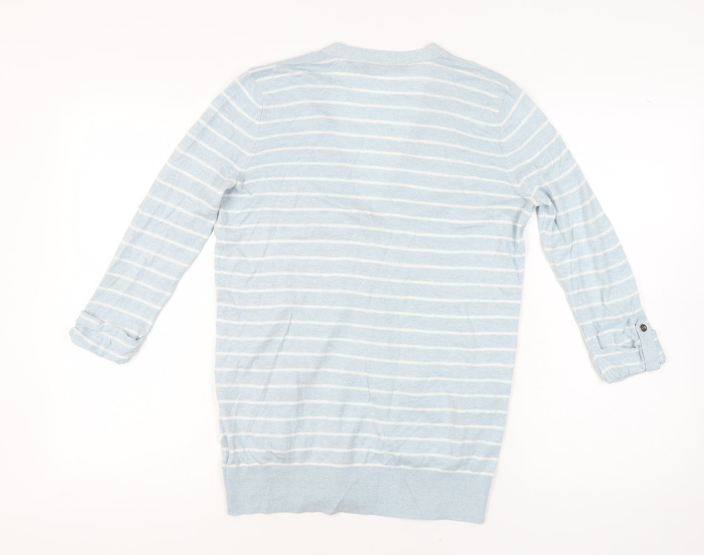 Lauren Ralph Lauren Women's Blue Striped Cardigan S