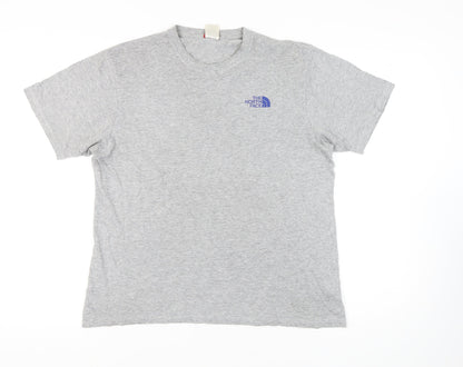 The North Face Men's Grey Logo T-Shirt, Medium