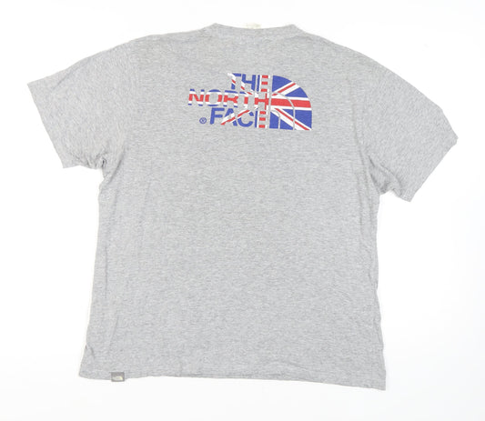 The North Face Men's Grey Logo T-Shirt, Medium