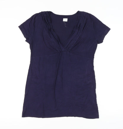 Gap Maternity Blue V-Neck Women's T-Shirt M