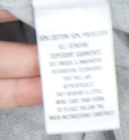 Superdry Men’s Grey Logo T-Shirt, Size S, Crew Neck