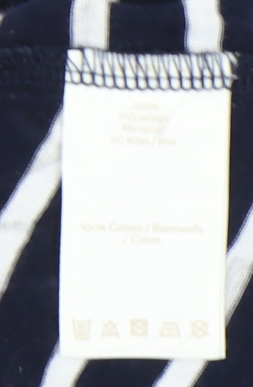 Boden Women's Blue Striped Long Sleeve T-Shirt Size 12