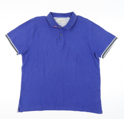 Racing Green Men's Blue Polo Shirt XL