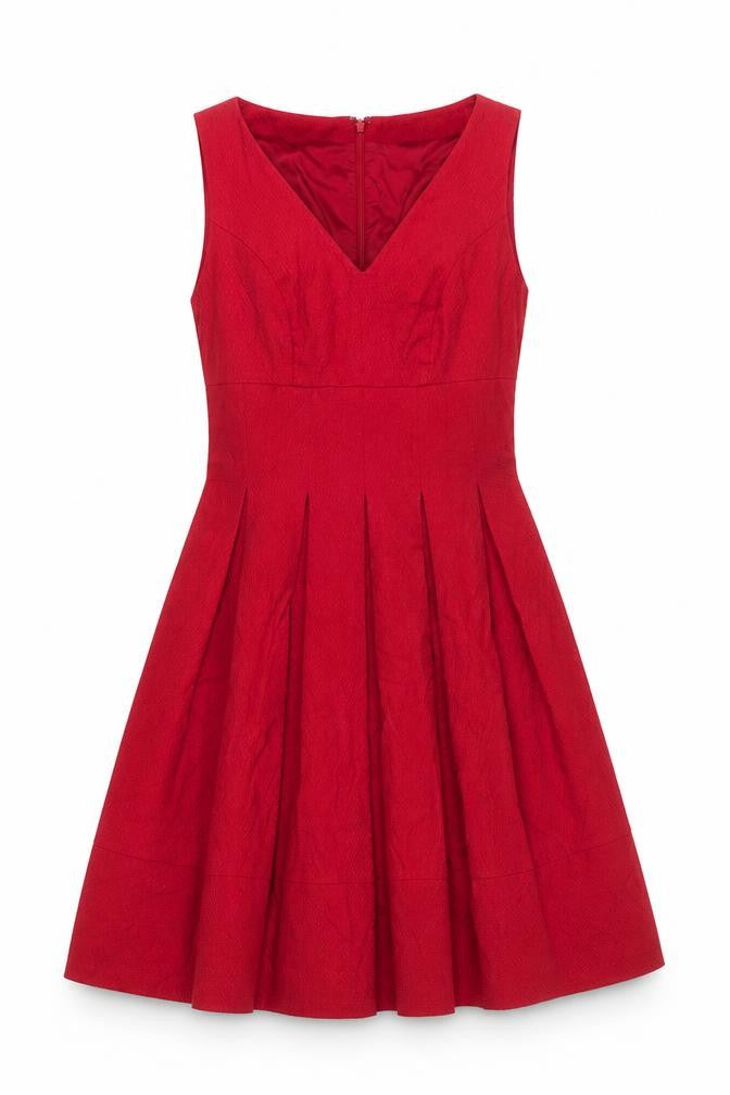 Phase Eight Women's Red 8 Sleeveless V-Neck Dress
