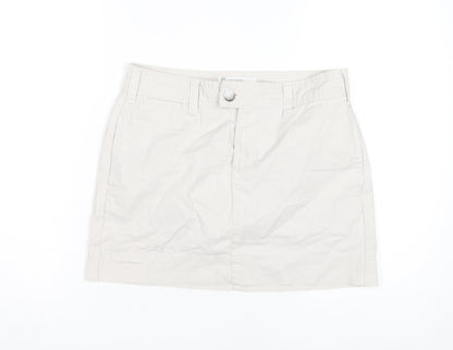 Gap Women's Beige Mini Skirt, Size 4, Cotton Casual Style