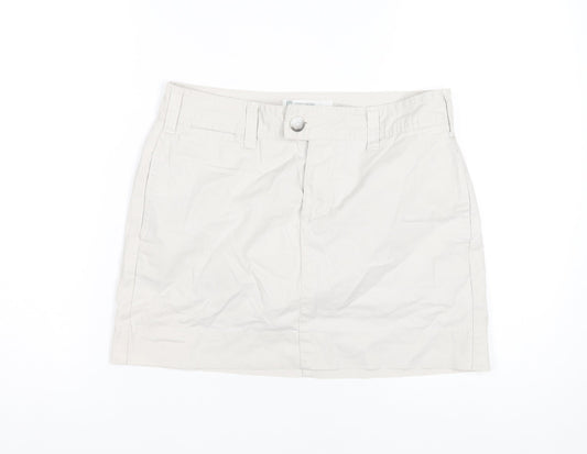 Gap Women's Beige Mini Skirt, Size 4, Cotton Casual Style