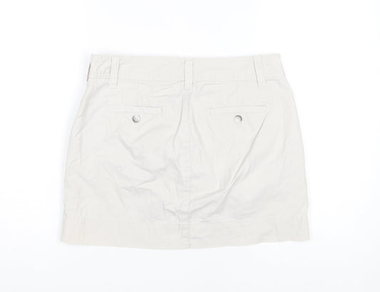 Gap Women's Beige Mini Skirt, Size 4, Cotton Casual Style