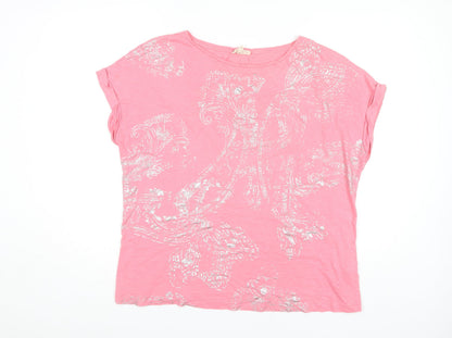 Womens UK Size 18 Phase Eight Pink Basic T-Shirt