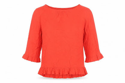 Gap Women’s Red 3/4 Sleeve Pullover Top M